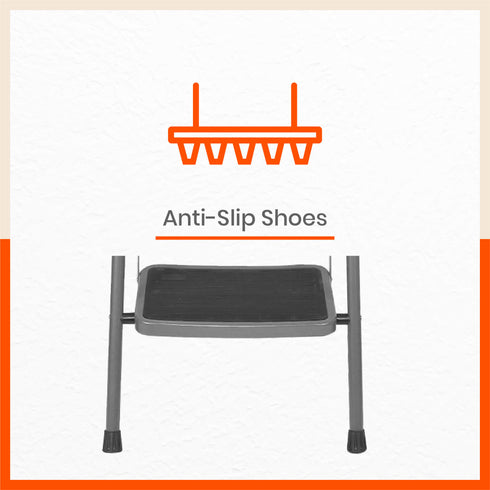 Bathla Boost 3 - Step Foldable Steel Ladder For Home