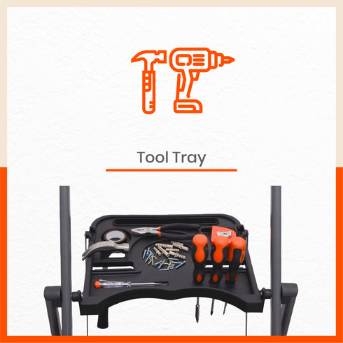 Bathla Boost Pro 3 - Step Foldable Steel Ladder For Home