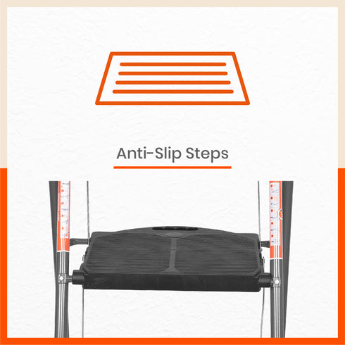 Bathla Boost Pro 3 - Step Foldable Steel Ladder For Home