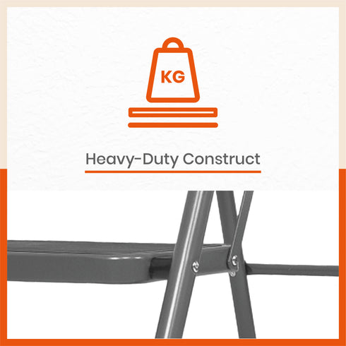 Bathla Boost 5 - Step Foldable Steel Ladder For Home