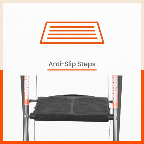 Bathla Boost Plus 3 - Step Foldable Steel Ladder For Home