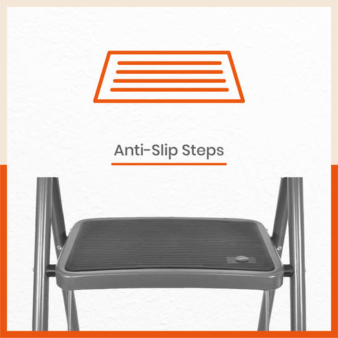 Bathla Boost 5 - Step Foldable Steel Ladder For Home