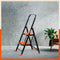 Bathla Boost Rhino 2 - Step Foldable Steel Ladder For Home (Black + Orange)