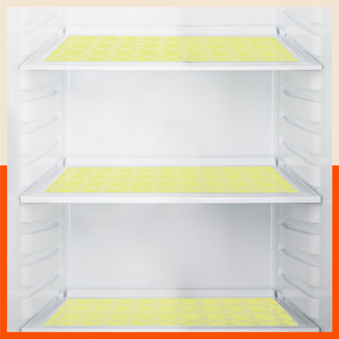 VIDA Multipurpose Abstract Texture Fridge Mats |Yellow (45 cm X 30 cm 425 GSM)