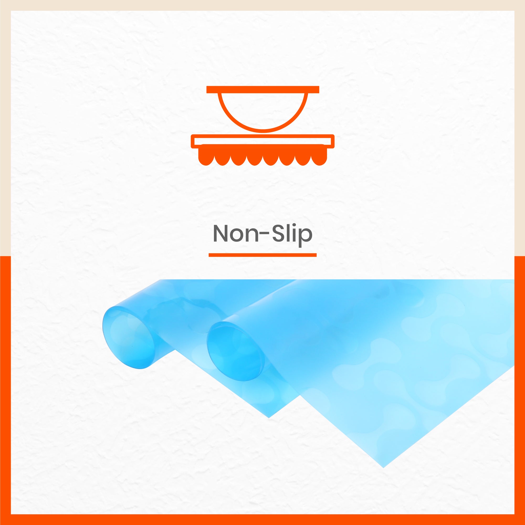 VIDA Multipurpose Abstract Texture Fridge Mats |Blue (45 cm X 30 cm 425 GSM)