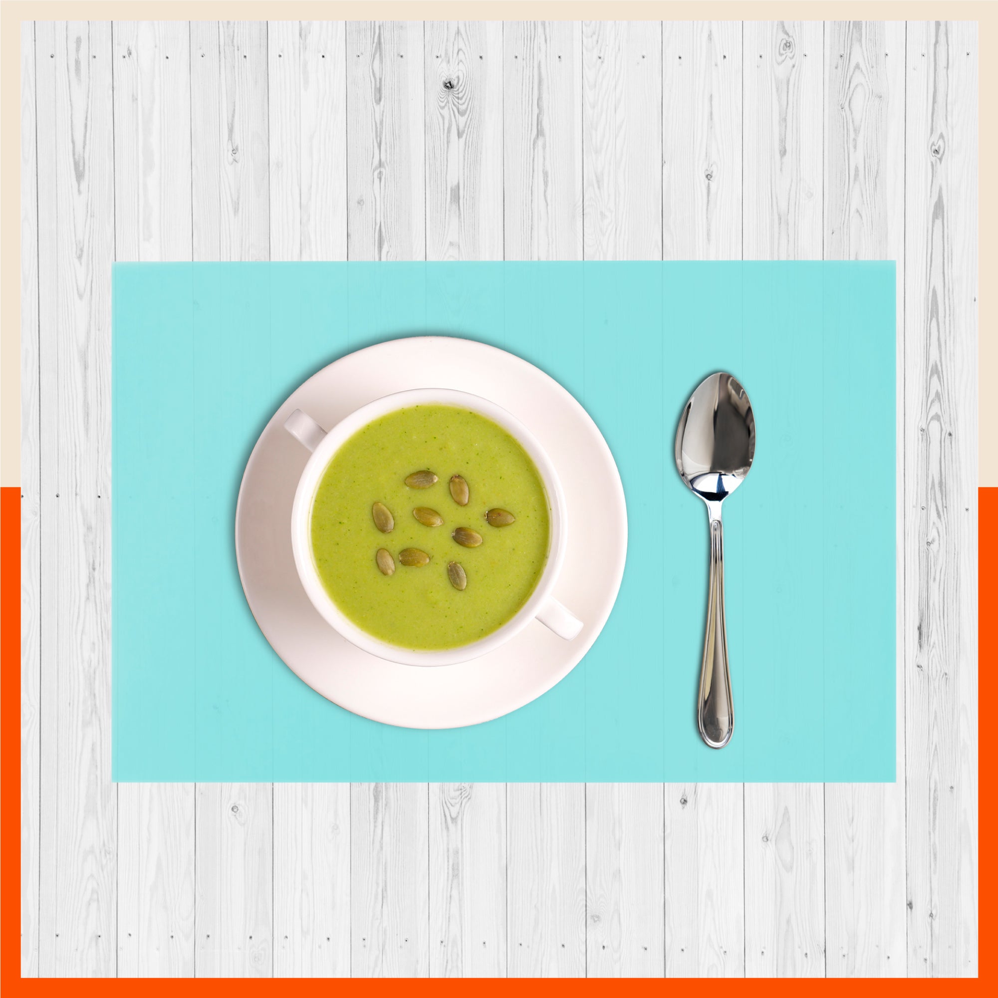 VIDA Multipurpose Translucent Texture Fridge Mats |Yellow & Teal Combo (45 cm X 30 cm 425 GSM)