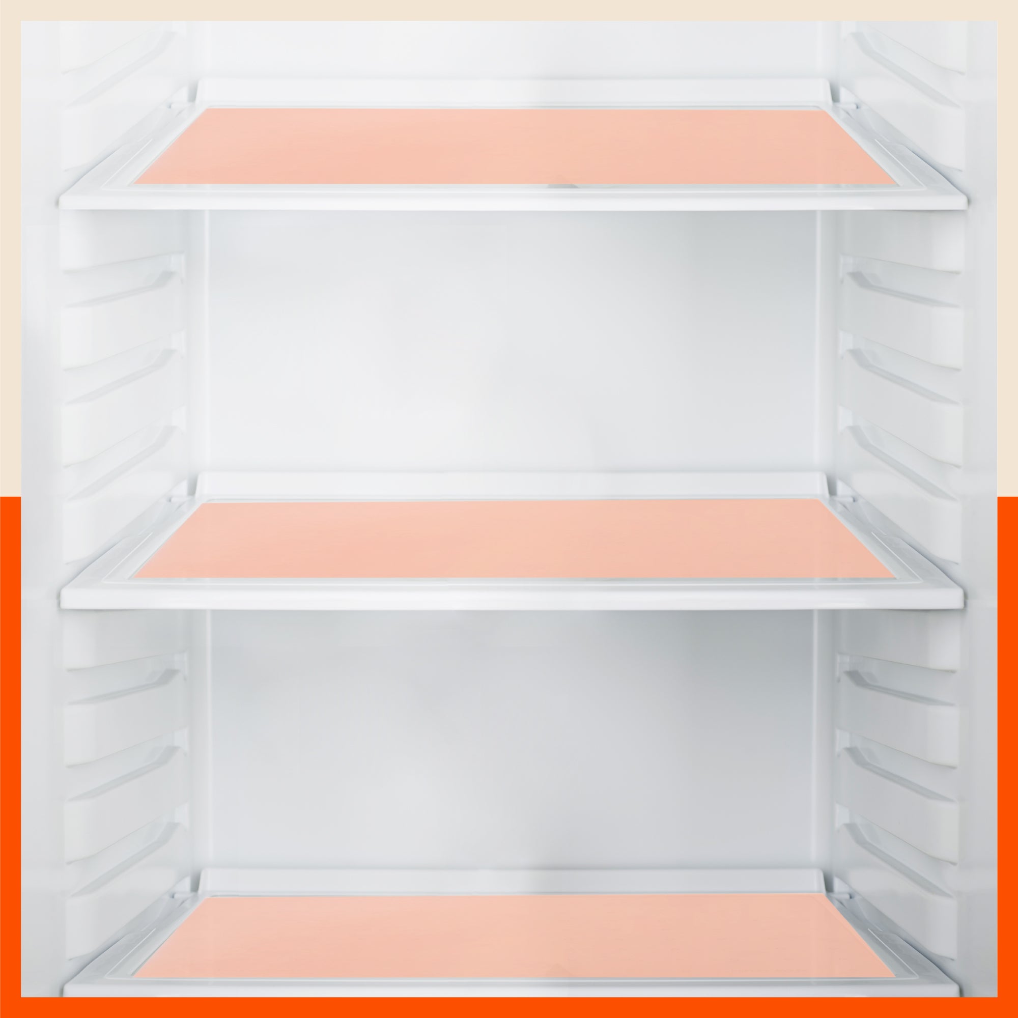 VIDA Multipurpose Translucent Texture Fridge Mats |Red (45 cm X 30 cm 425 GSM)