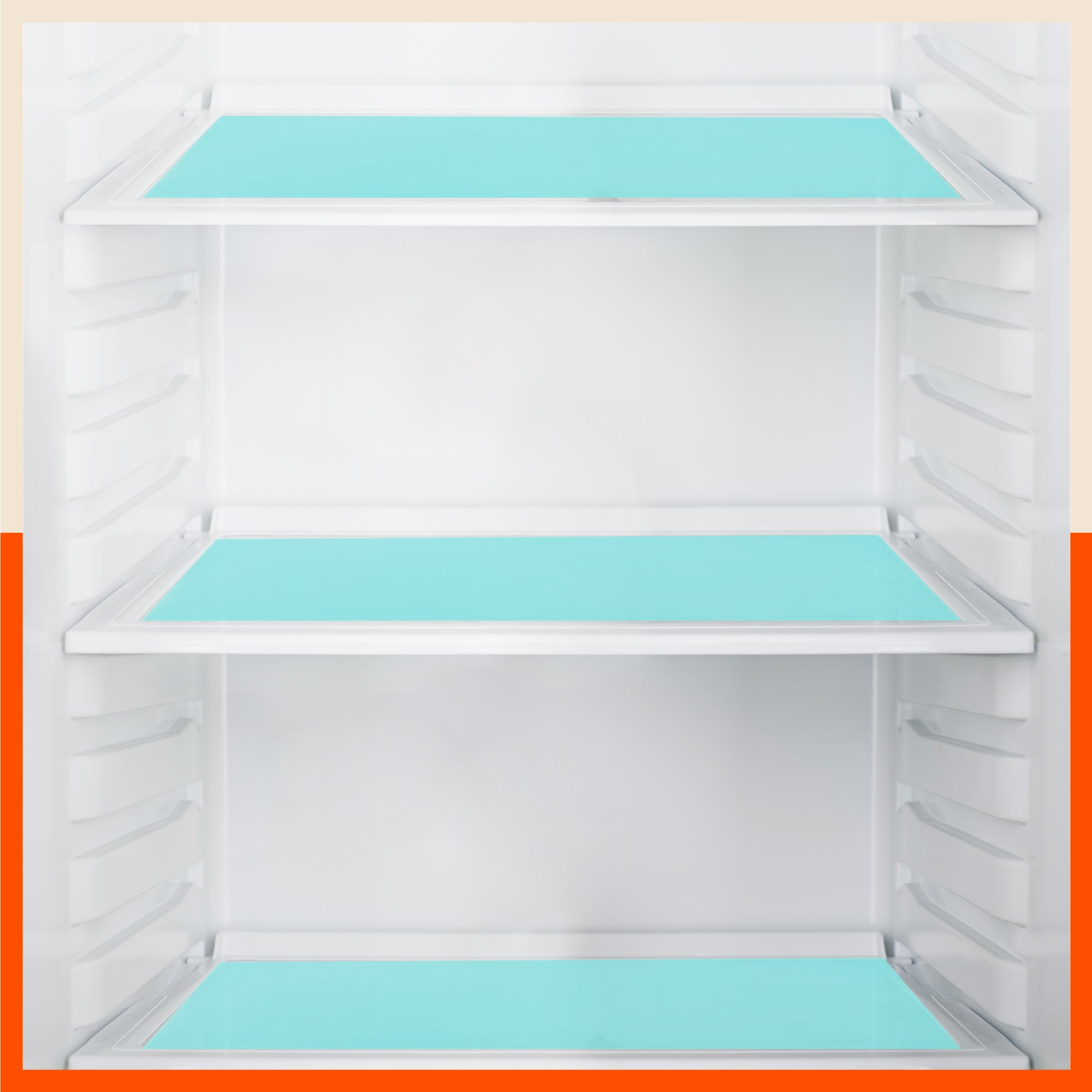 VIDA Multipurpose Translucent Texture Fridge Mats |Teal (45 cm X 30 cm 425 GSM)