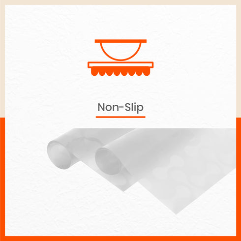 VIDA Multipurpose Abstract Texture Fridge Mats |White & Grey Combo (45 cm X 30 cm 425 GSM)