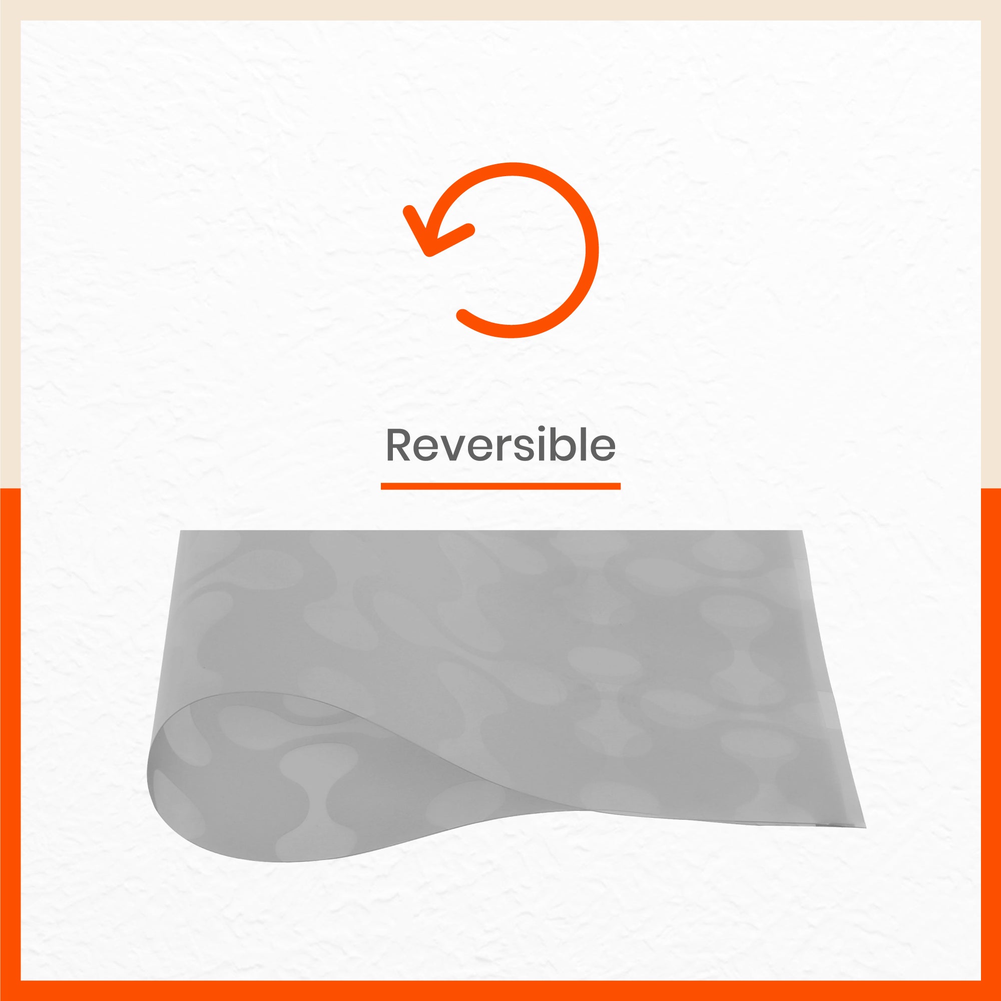 VIDA Multipurpose Abstract Texture Fridge Mats |White & Grey Combo (45 cm X 30 cm 425 GSM)