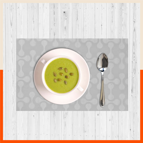 VIDA Multipurpose Abstract Texture Fridge Mats |White & Grey Combo (45 cm X 30 cm 425 GSM)