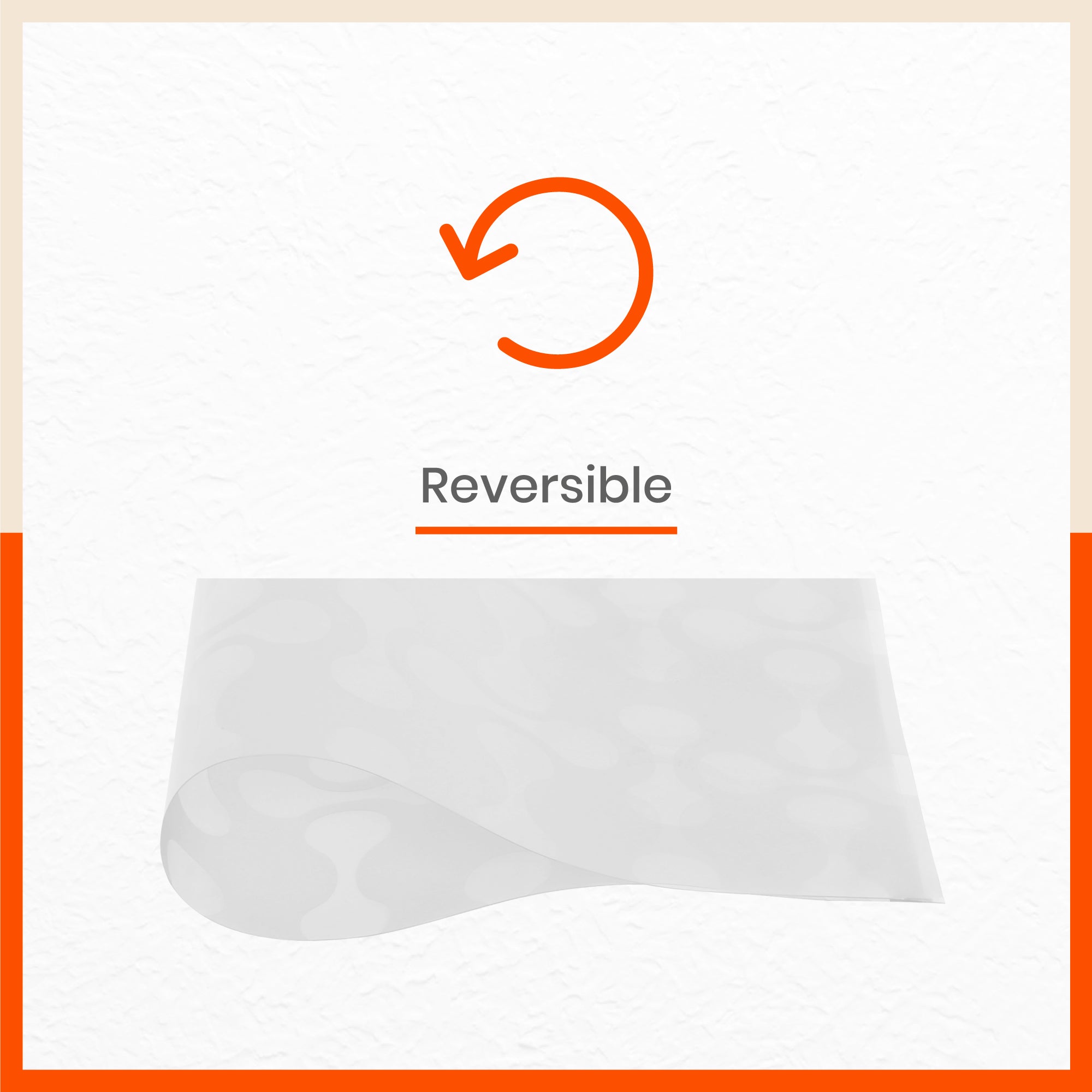 VIDA Multipurpose Abstract Texture Fridge Mats |White (45 cm X 30 cm 425 GSM)
