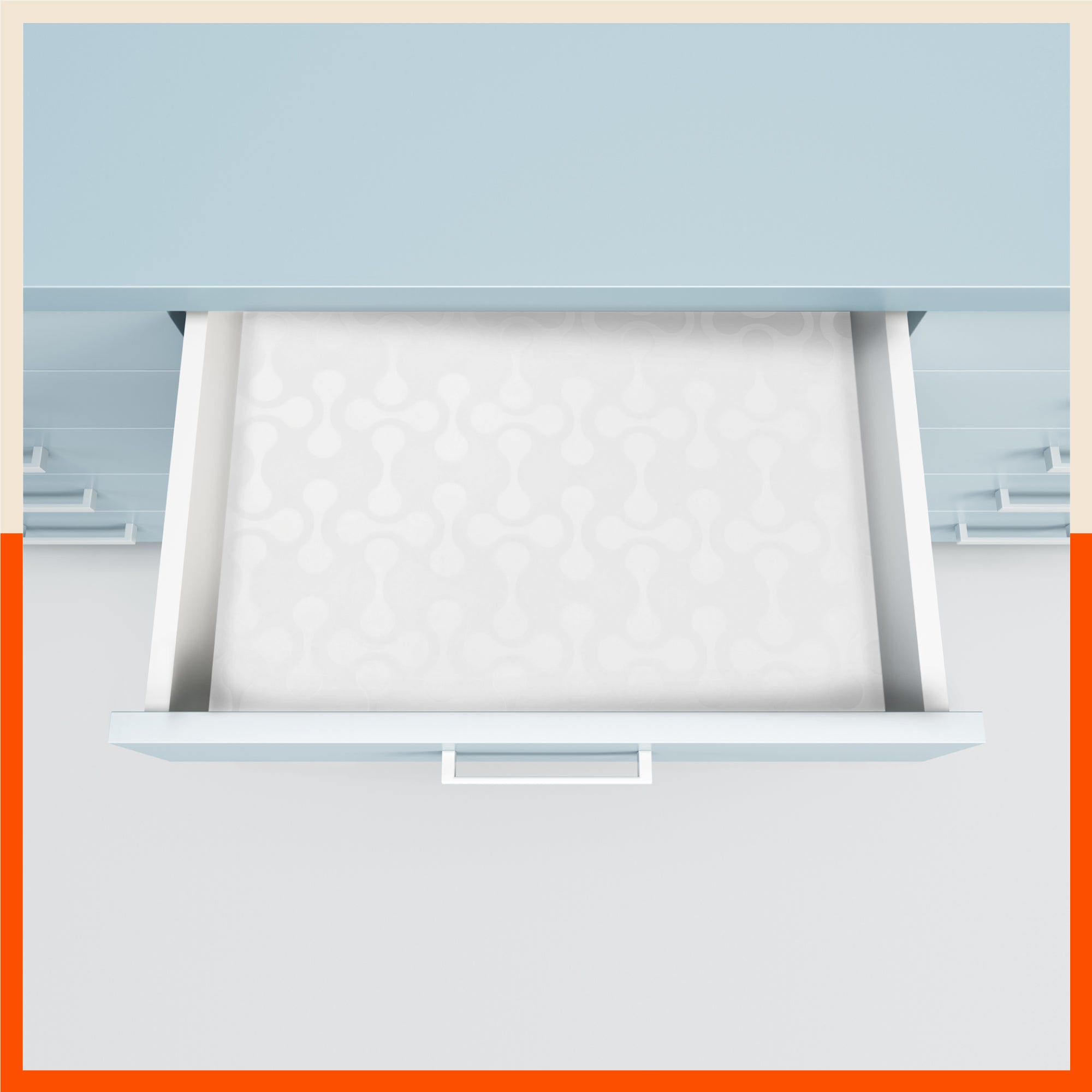 VIDA Multipurpose Abstract Texture Fridge Mats |White (45 cm X 30 cm 425 GSM)