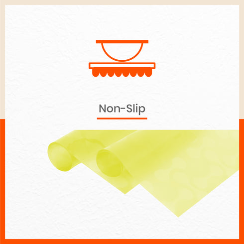 VIDA Multipurpose Abstract Texture Fridge Mats |Yellow (45 cm X 30 cm 425 GSM)