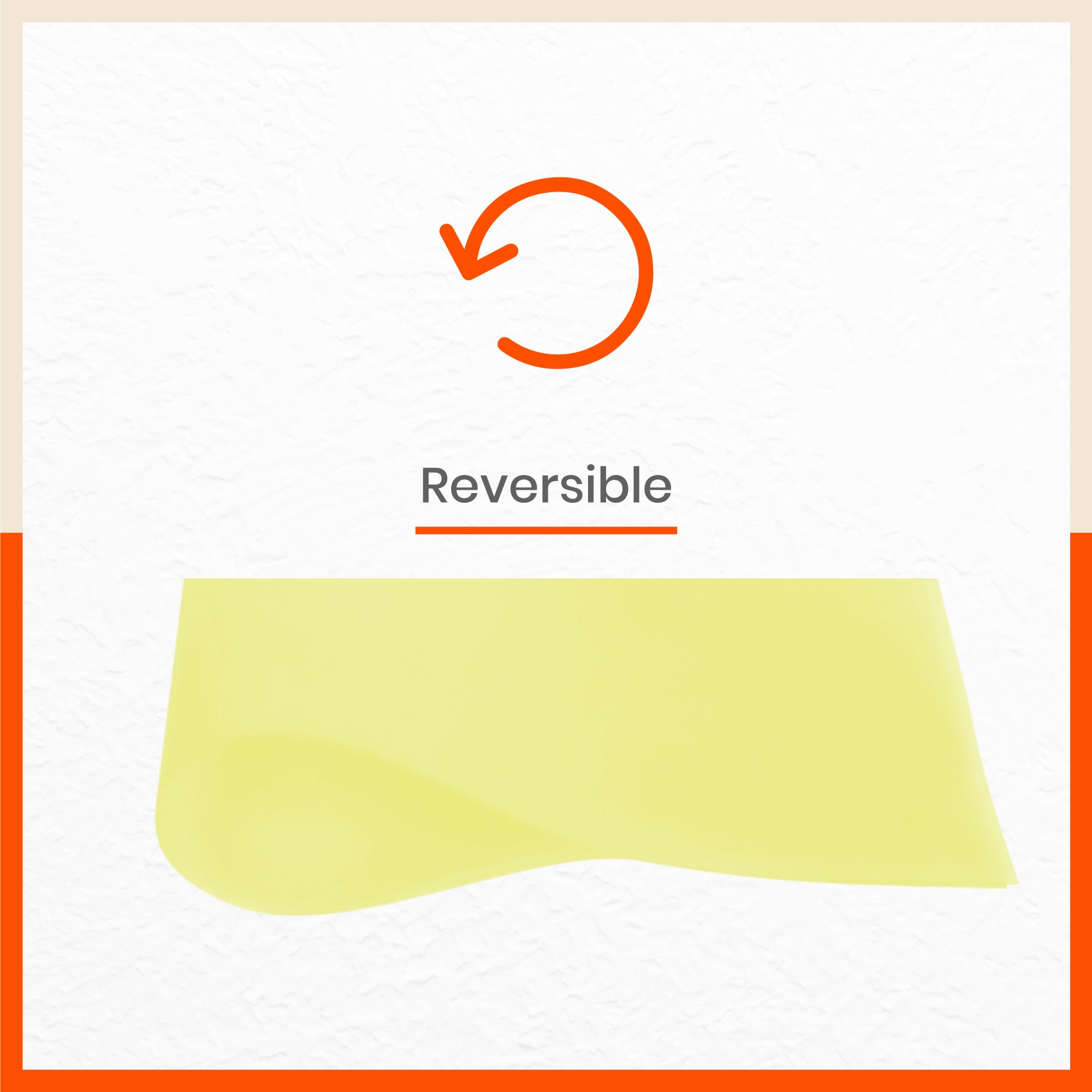 VIDA Multipurpose Translucent Texture Fridge Mats |Yellow (45 cm X 30 cm 425 GSM)