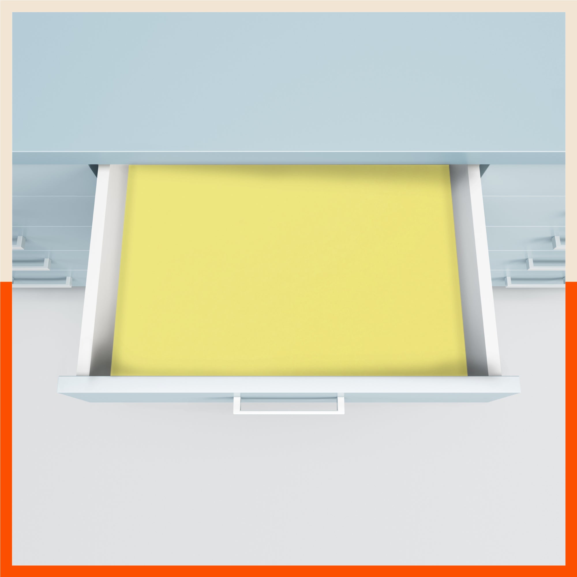 VIDA Multipurpose Translucent Texture Fridge Mats |Yellow (45 cm X 30 cm 425 GSM)