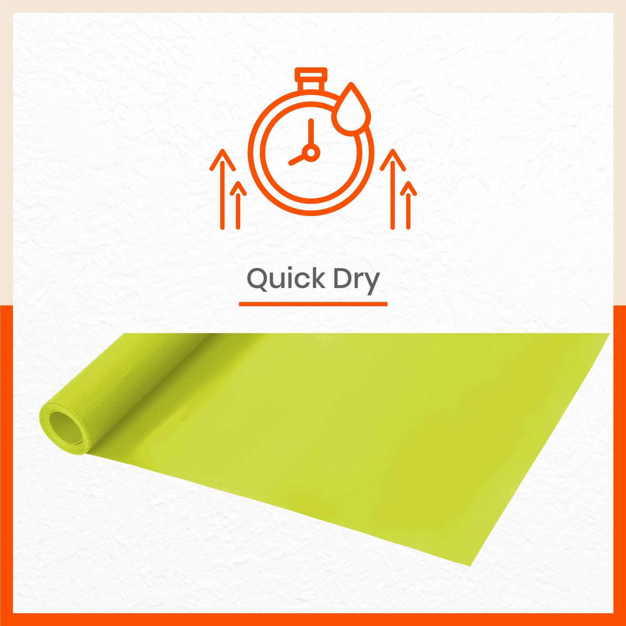 Vega Multipurpose Diamond Texture Shelf Liner | Green (45 cm X 150 cm 380 GSM)