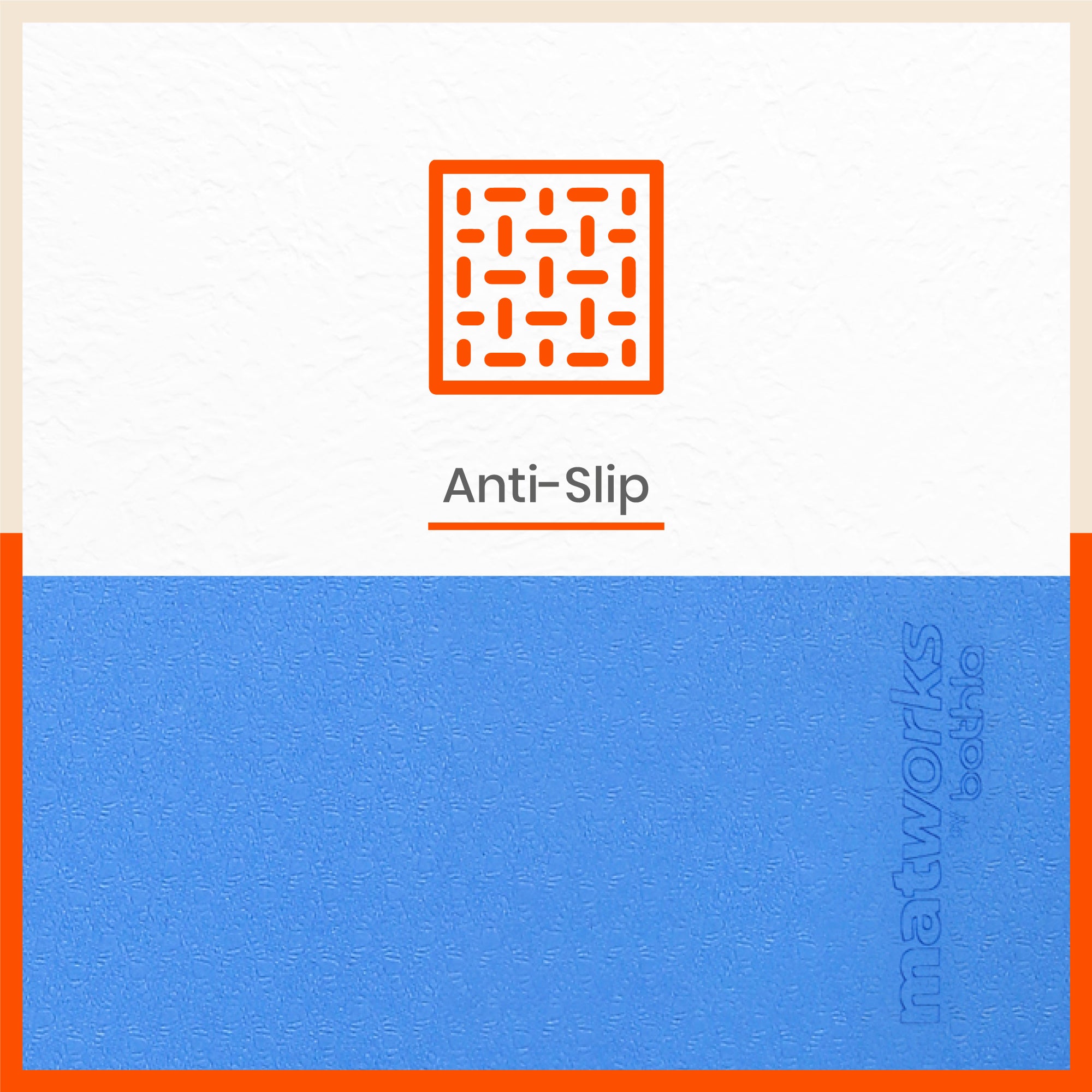 Moksh Premium Yoga Mat | Ink Blue & Sky Blue (Size: 24” x 72” Thickness: 8mm)