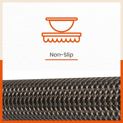 Woven PVC Table Mats / Placemats for Dining Table at Home (Kaya - Set of 6)