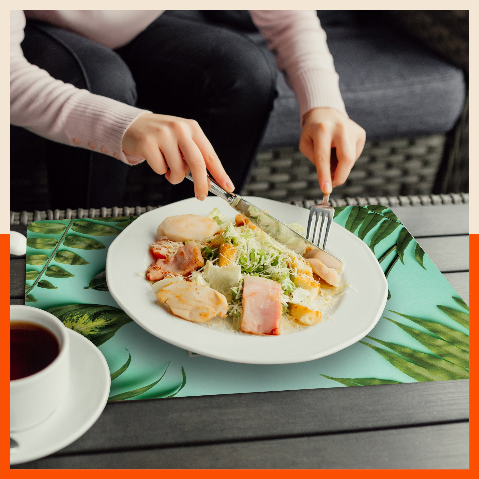 Polypropylene Table Mats & Coasters for Dining Table at Home (Calyx - Set of 6)