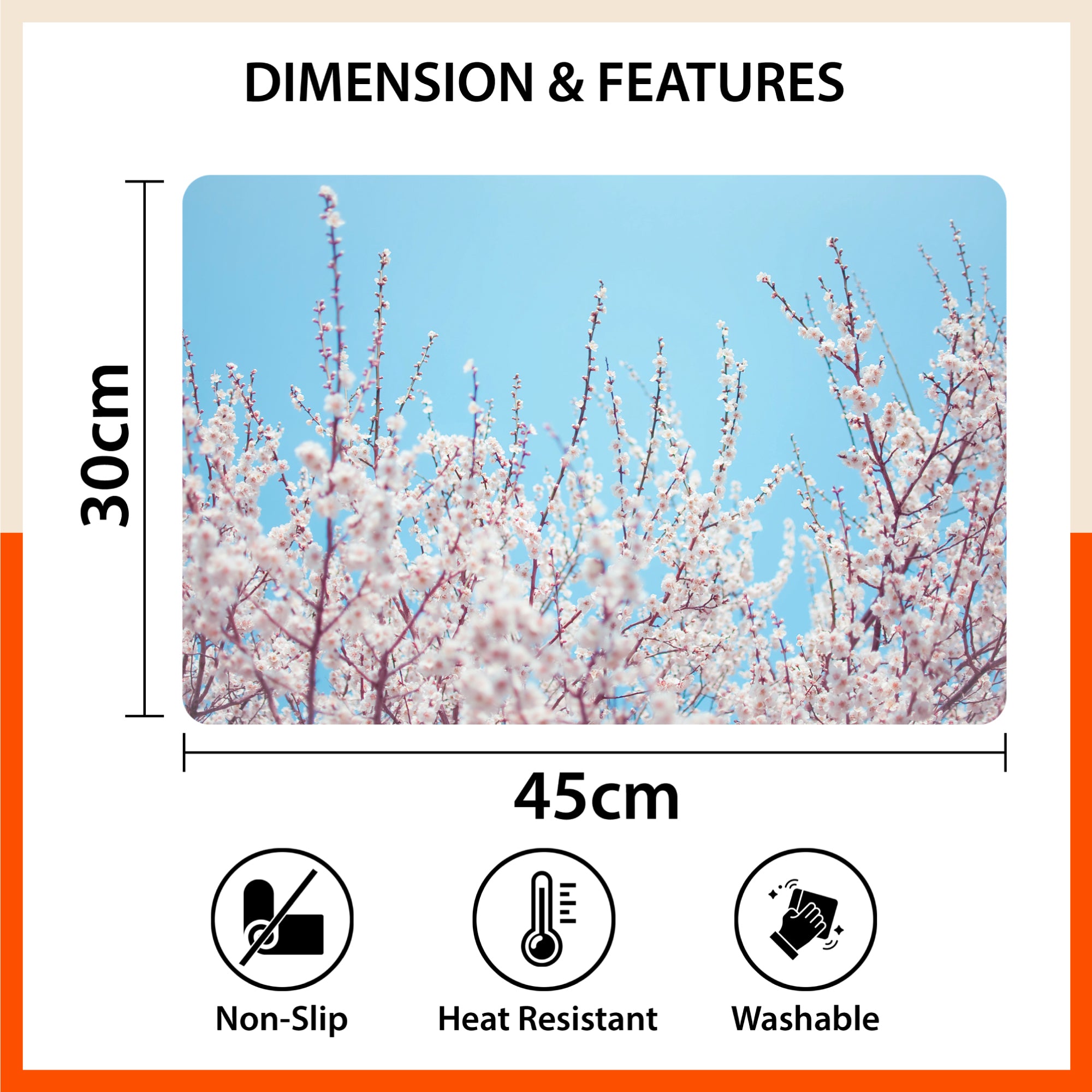 Polypropylene Table Mats & Coasters for Dining Table at Home (Alder - Set of 6)