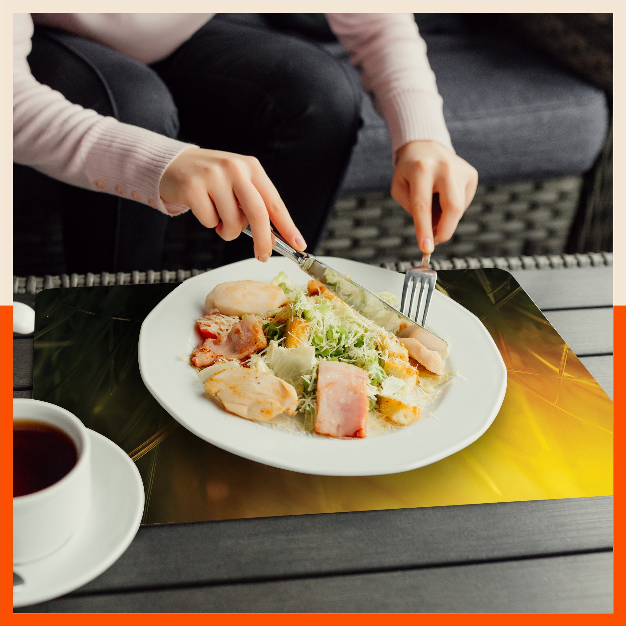 Polypropylene Table Mats & Coasters for Dining Table at Home (Aubade - Set of 6)