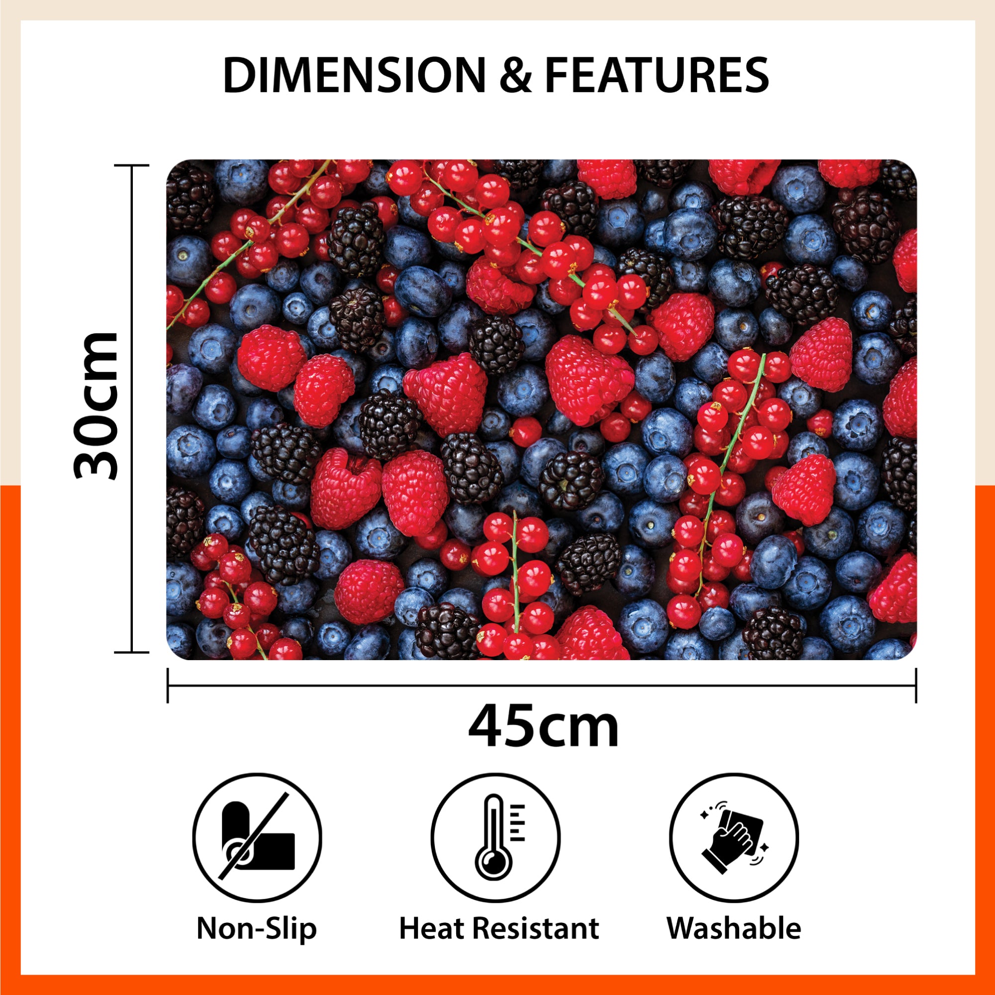 Polypropylene Table Mats & Coasters for Dining Table at Home (Pome - Set of 6)