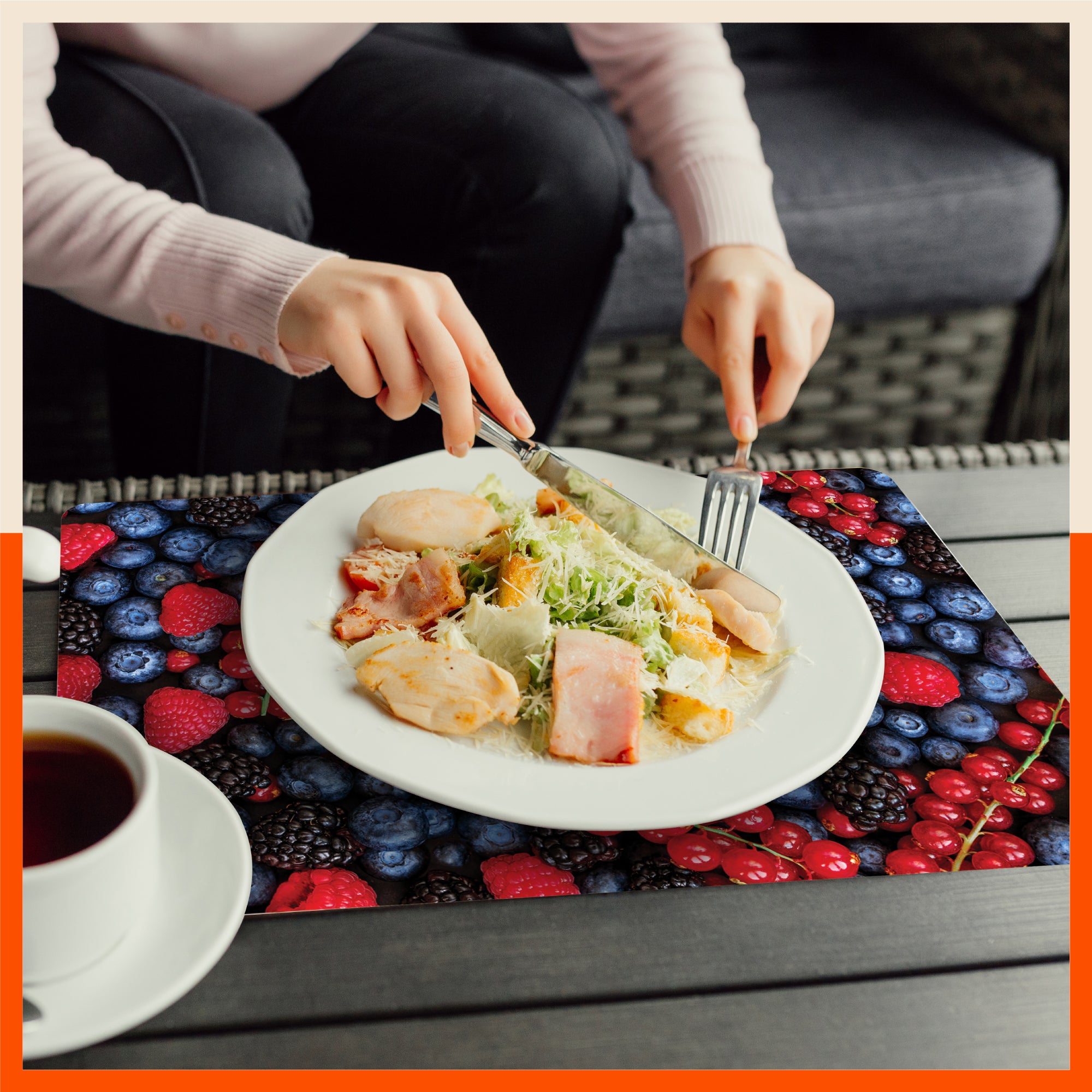 Polypropylene Table Mats & Coasters for Dining Table at Home (Pome - Set of 6)