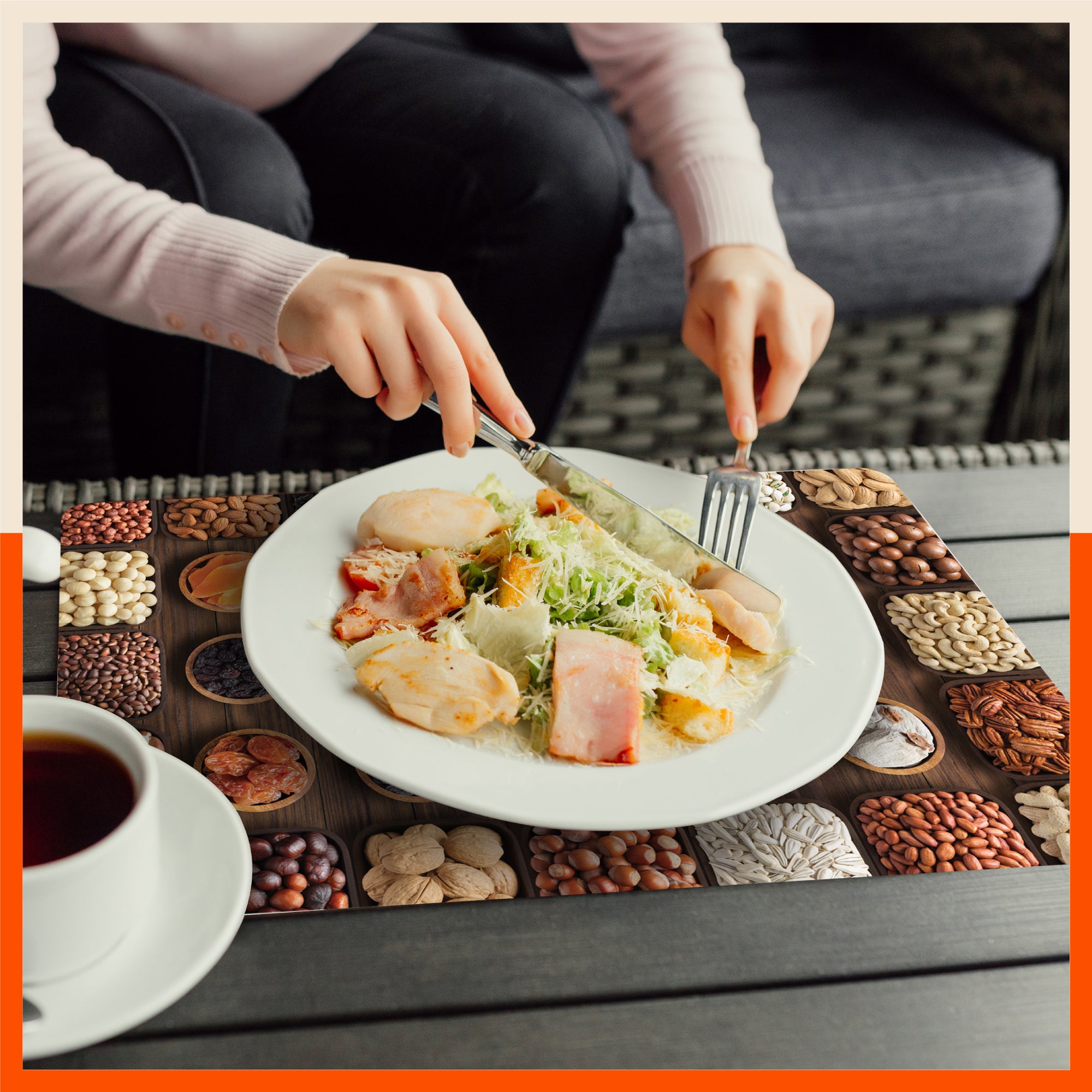 Polypropylene Table Mats & Coasters for Dining Table at Home (Aride - Set of 6)