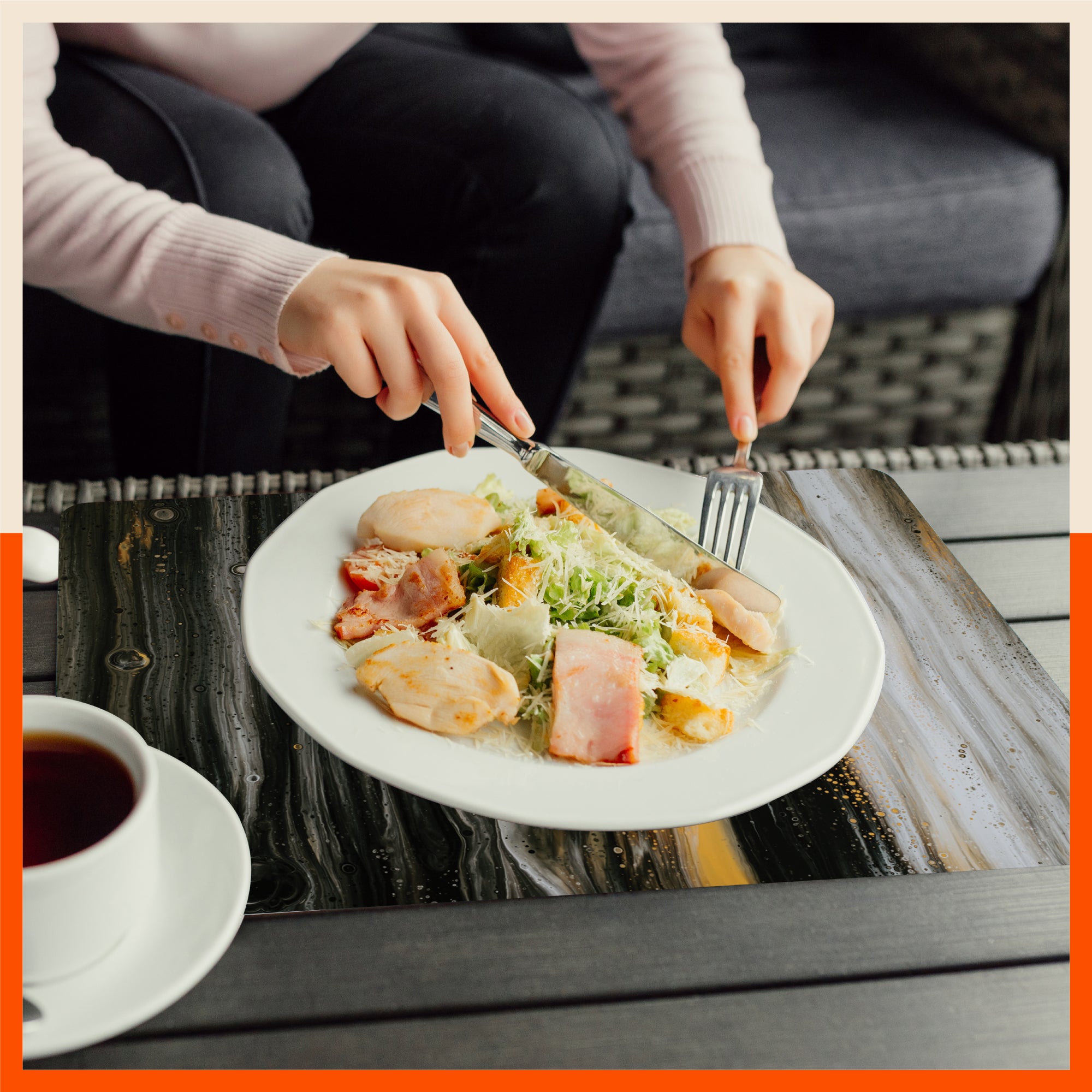 Polypropylene Table Mats & Coasters for Dining Table at Home (Auburn - Set of 6)