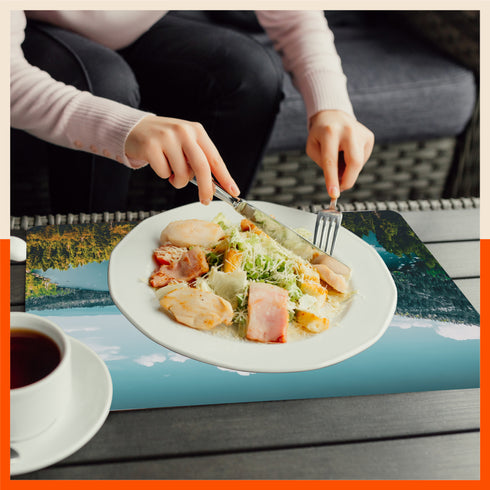 Polypropylene Table Mats & Coasters for Dining Table at Home (Oceanus - Set of 6)