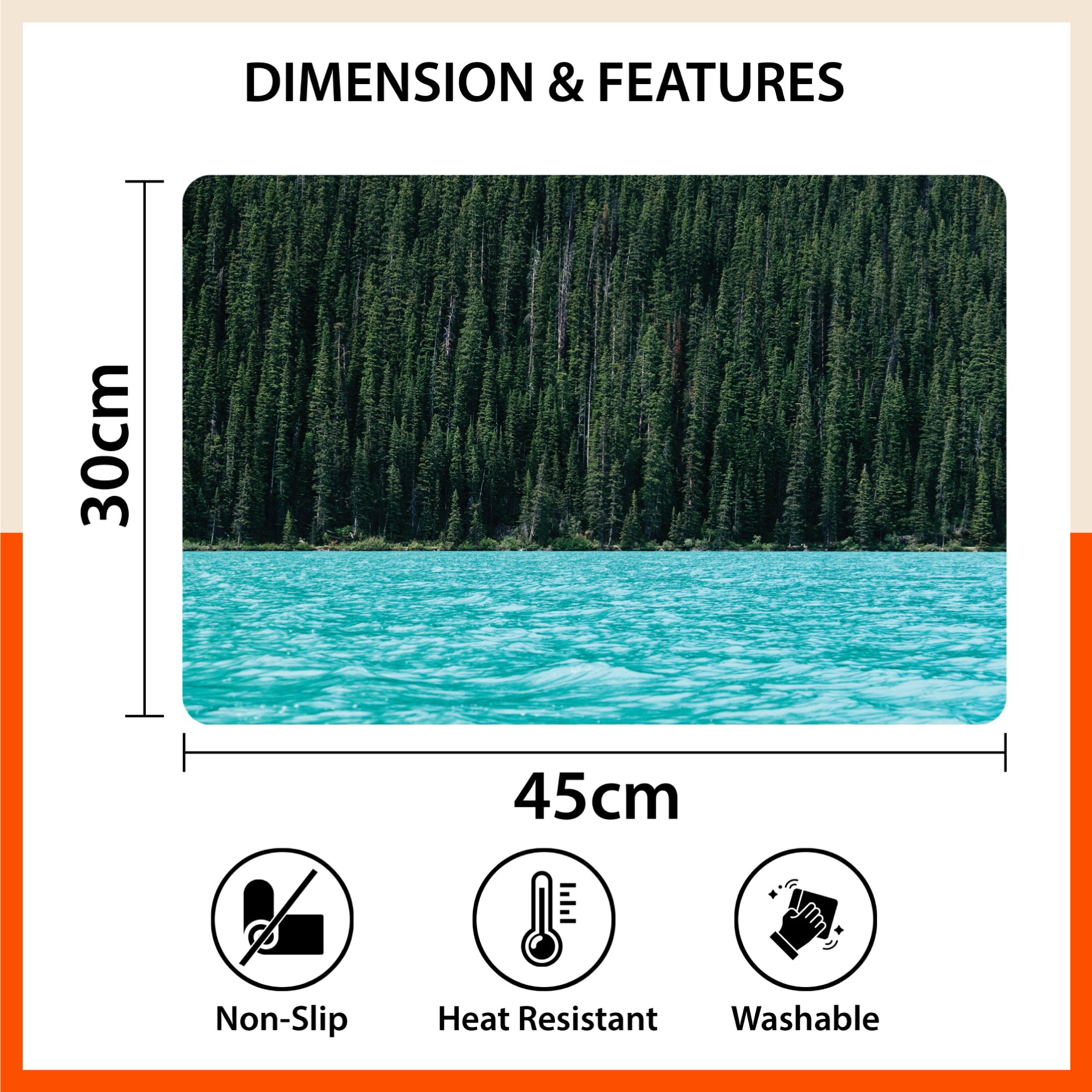 Polypropylene Table Mats & Coasters for Dining Table at Home (Fiume - Set of 6)