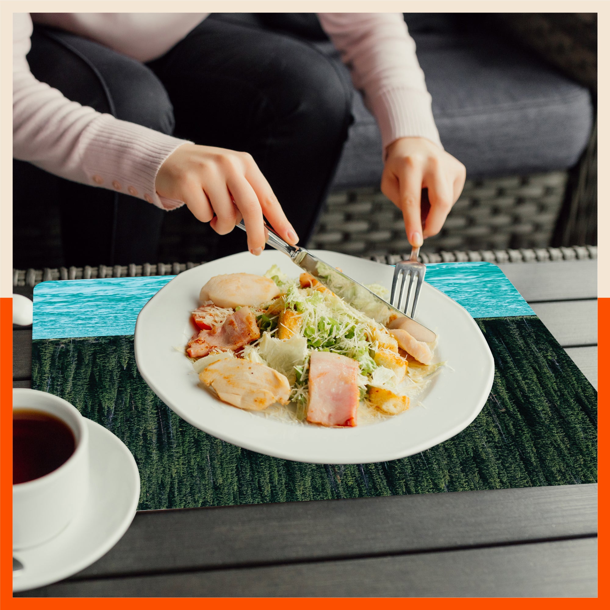 Polypropylene Table Mats & Coasters for Dining Table at Home (Fiume - Set of 6)