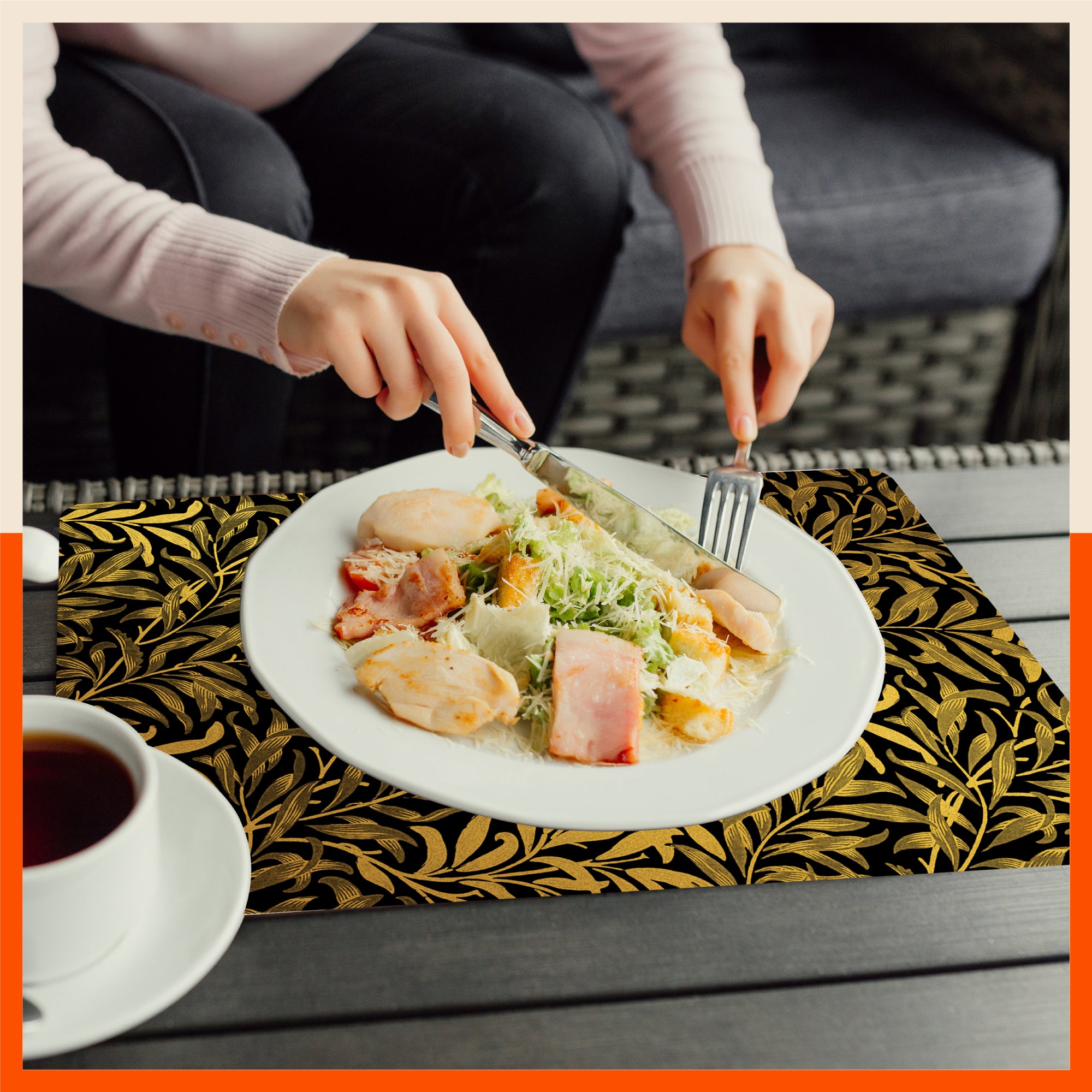 Polypropylene Table Mats & Coasters for Dining Table at Home (Quell - Set of 6)