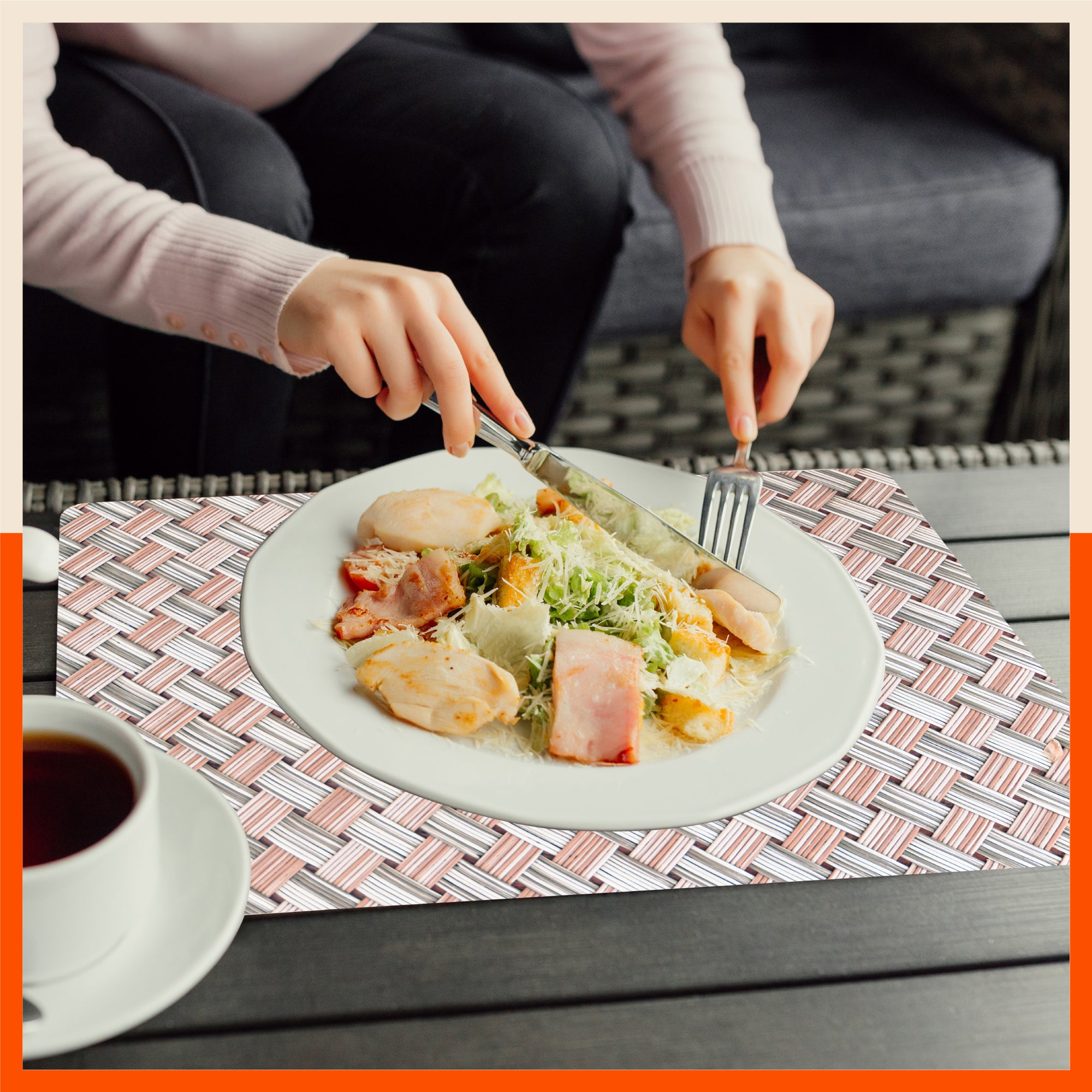 Polypropylene Table Mats & Coasters for Dining Table at Home (Modello - Set of 6)