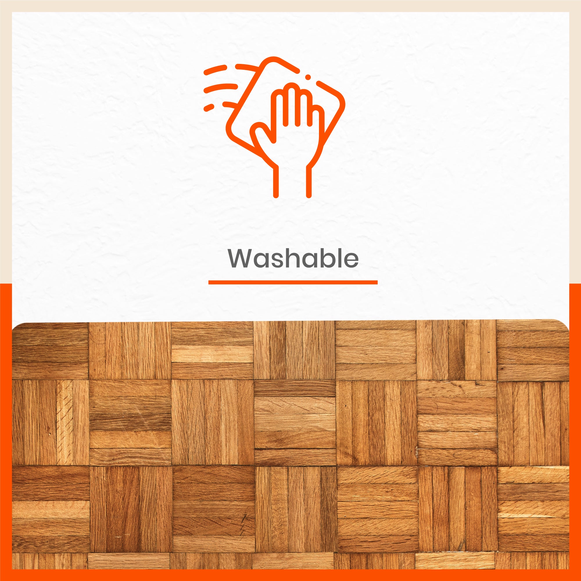 Polypropylene Table Mats & Coasters for Dining Table at Home (Madera - Set of 6)