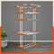 Bathla Mobidry Terra 4 Level Steel Modular Cloth Drying Stand For Home (Orange - Extra Large) Made in India