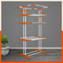 Bathla Mobidry Terra 4 Level Steel Modular Cloth Drying Stand For Home (Orange - Extra Large) Made in India