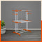Bathla Mobidry Terra 2 Level Steel Modular Cloth Drying Stand For Home (Orange - Medium) Made in India