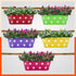 ARA Hanging Metal Pot Holders for Balcony / Garden | Set of 5 (Multicolour)