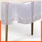 Argento Plastic Table Cover with Silver Lace for Dining Table at Home - Rectangular - (54" x 78") | Pebbles