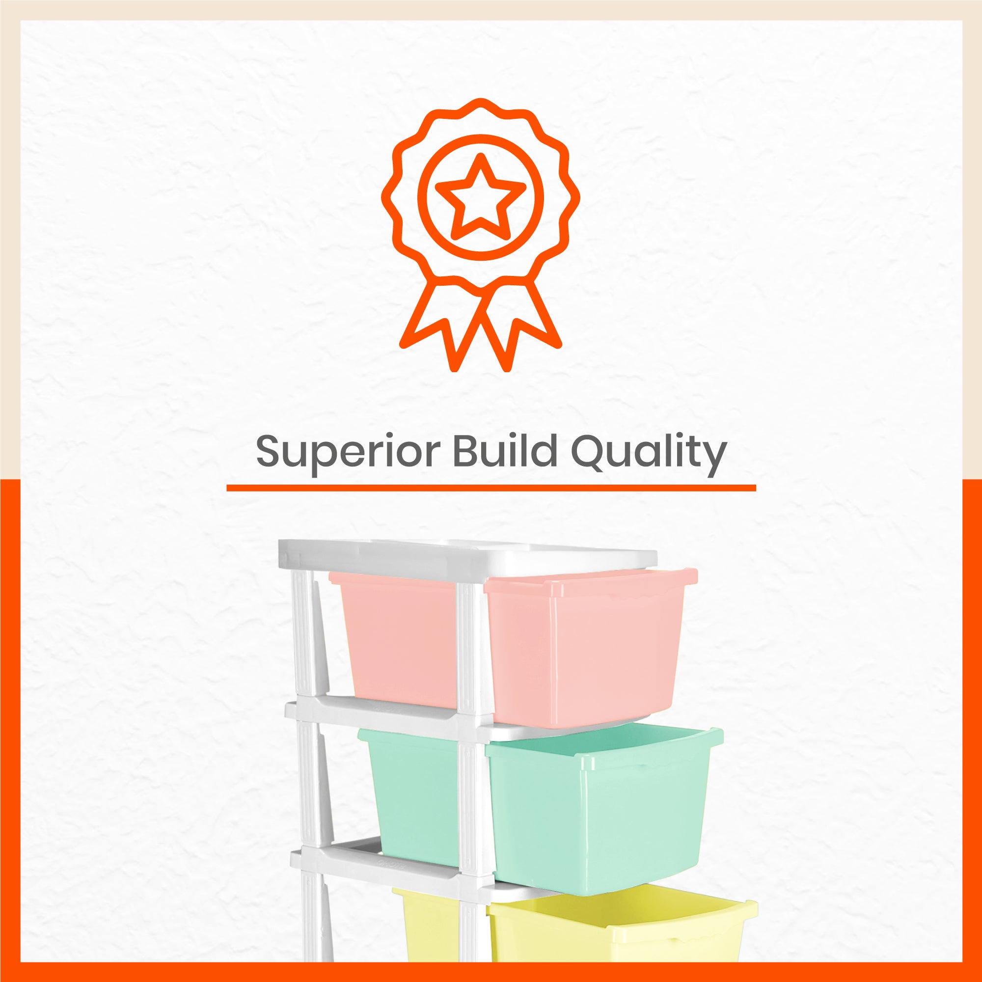 Stomo 5 Drawer Multi-Purpose Storage Organizer for Home and Office