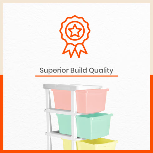 Stomo 5 Drawer Multi-Purpose Storage Organizer for Home and Office