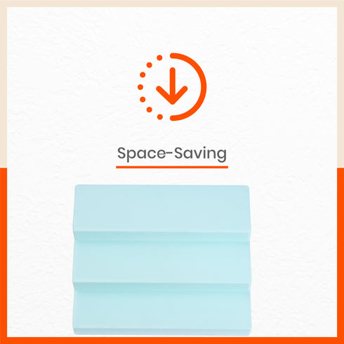 Stomo Taro Multipurpose Shelf Organizer for Home | Baby Blue - Set of 2