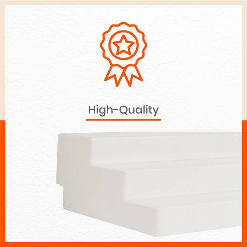 Stomo Taro Multipurpose Shelf Organizer for Home | Pearl White - Set of 2