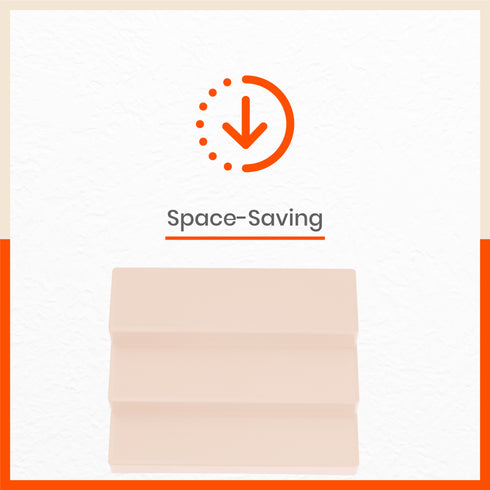 Stomo Taro Multipurpose Shelf Organizer for Home | Skin - Set of 2