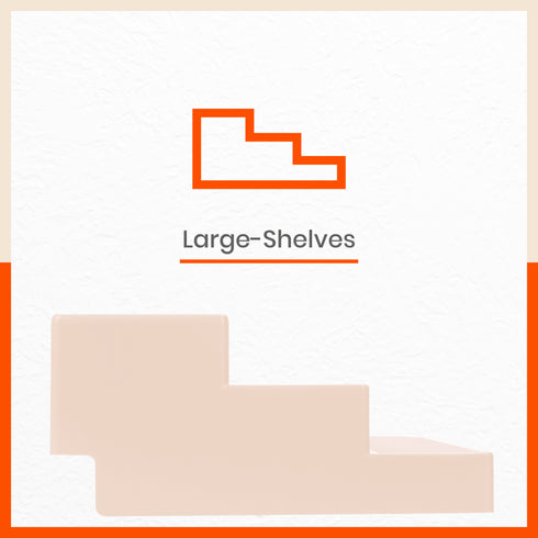 Stomo Taro Multipurpose Shelf Organizer for Home | Skin - Set of 2