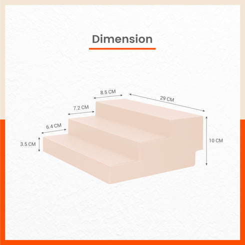 Stomo Taro Multipurpose Shelf Organizer for Home | Skin - Set of 2