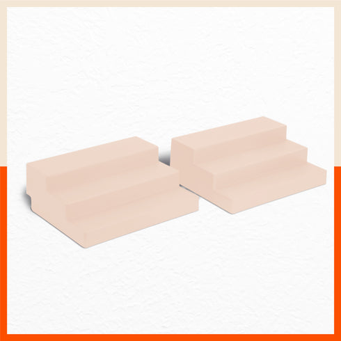 Stomo Taro Multipurpose Shelf Organizer for Home | Skin - Set of 2