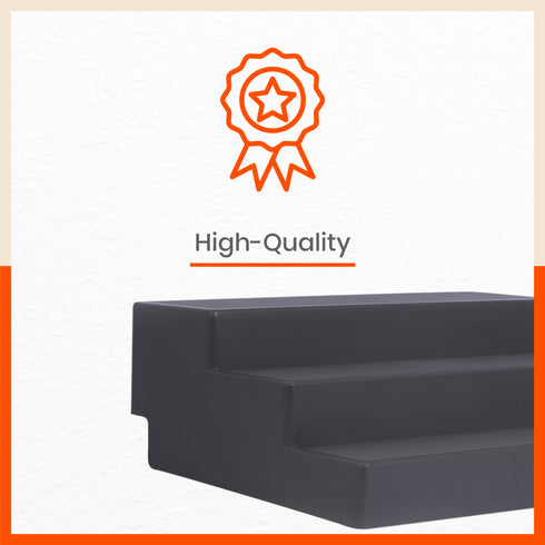 Stomo Taro Multipurpose Shelf Organizer for Home | Smoke - Set of 2